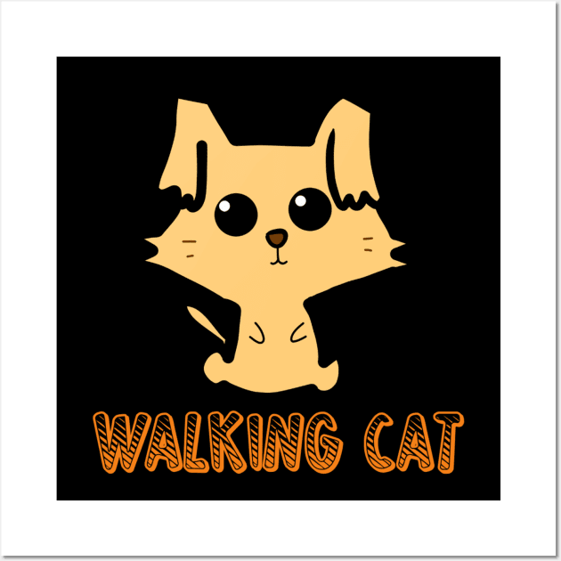 Walking Cat Wall Art by Monster To Me